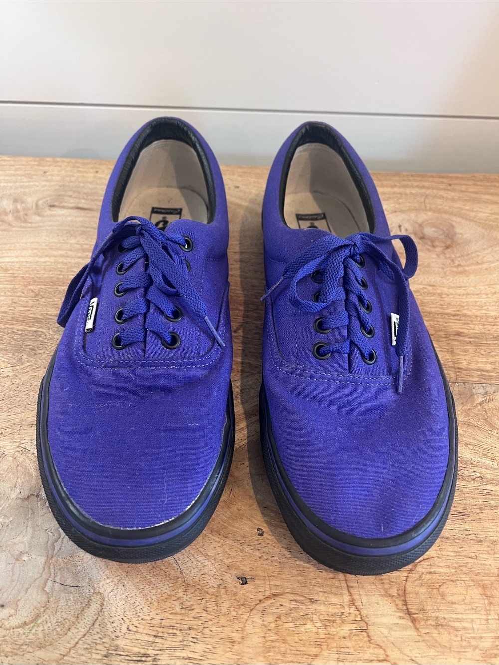 Vans Purple Canvas Low-Top Lace-Up Sneakers